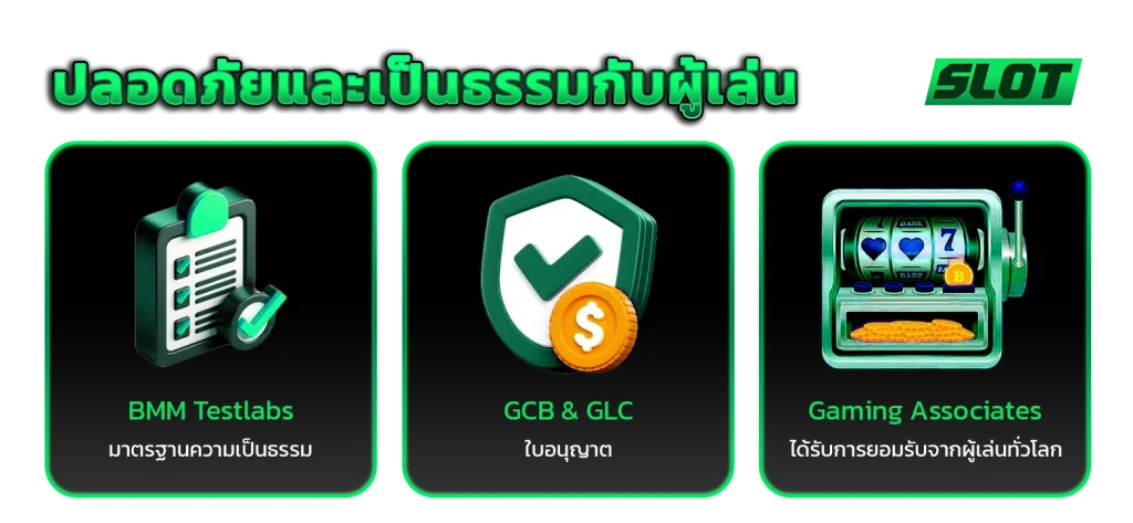 PG Slot ใบอนุญาติและใบรับรอง